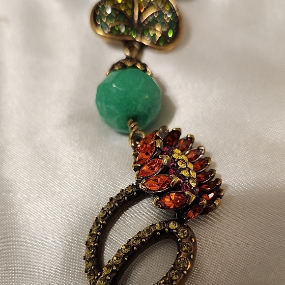 Heidi Daus Turquoise and Multicolor Frog Necklace - Picture 5 of 8